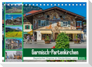 Garmisch-Partenkirchen - Bayerischer Charme im Werdenfelser Land (Tischkalender 2025 DIN A5 quer), CALVENDO Monatskalender