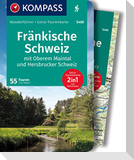 KOMPASS Wanderführer Fränkische Schweiz mit Oberem Maintal und Hersbrucker Schweiz, 55 Touren mit Extra-Tourenkarte