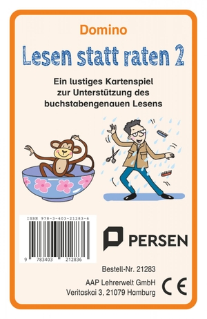 Stadelmeier, Janet. Domino: Lesen statt raten 2 - Ein lustiges Kartenspiel zur Unterstützung des buchstabengenauen Lesens (1. bis 4. Klasse). Persen Verlag i.d. AAP, 2025.