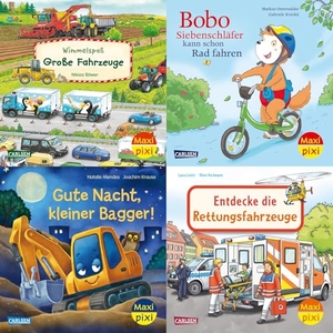 Diverse. Maxi-Pixi-4er-Set 123: Große Räder - kleine Räder (4x1 Exemplar). Carlsen Verlag GmbH, 2025.