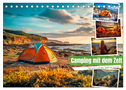 Camping mit dem Zelt (Tischkalender 2024 DIN A5 quer), CALVENDO Monatskalender