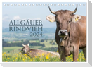 Allgäuer Rindvieh 2024 (Tischkalender 2024 DIN A5 quer), CALVENDO Monatskalender