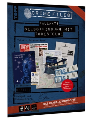 Setzke, Lukas / Verena Wiechens. Crime Files - Fallakte: Selbstfindung mit Todesfolge - Ermitteln und Rätseln - mit echten Beweismitteln für 24 Tage. frechverlag GmbH, 2026.