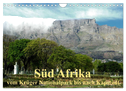 Süd Afrika - vom Krüger Nationalpark bis nach Kapstadt (Wandkalender 2024 DIN A4 quer), CALVENDO Monatskalender