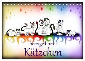 Haberhauer, Petra. herzige bunte Kätzchen (Tischkalender 2024 DIN A5 quer), CALVENDO Monatskalender - Herzige Katzen Illustrationen. Calvendo, 2023.