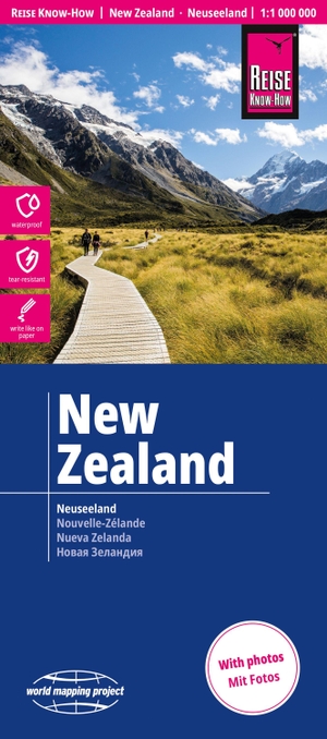 Reise Know-How Landkarte Neuseeland | New Zealand (1:1.000.000) - world mapping project. Reise Know-How Rump GmbH, 2026.