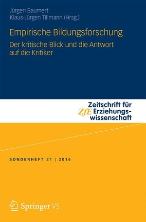 Tillmann, Klaus-Jürgen / Jürgen Baumert (Hrsg.). Empirische Bildungsforschung - Der kritische Blick und die Antwort auf die Kritiker. Springer Fachmedien Wiesbaden, 2016.