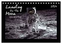Landing On The Moon Like A Cartoon (Tischkalender 2024 DIN A5 quer), CALVENDO Monatskalender