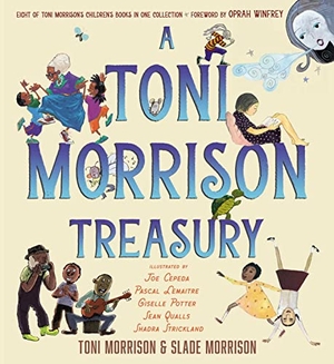 Morrison, Toni / Slade Morrison. A Toni Morrison Treasury - The Big Box; The Ant or the Grasshopper?; The Lion or the Mouse?; Poppy or the Snake?; Peeny Butter Fudge; The Tortoise or the Hare; Little Cloud and Lady Wind; Please, Louise. Paula Wiseman Book/Beach Lane Books, 2023.