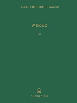 Gauß, Carl Friedrich. Werke - Siebenter Band. Springer Berlin Heidelberg, 2014.