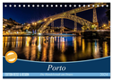 Porto - Die Handelsstadt am Douro (Tischkalender 2024 DIN A5 quer), CALVENDO Monatskalender