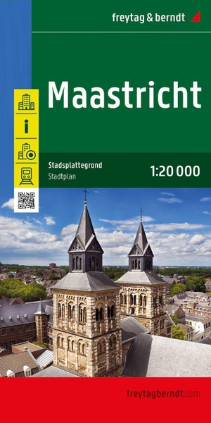 Maastricht, Stadtplan 1:20.000, freytag & berndt. Freytag + Berndt, 2022.