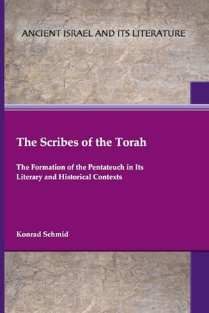 Schmid, Konrad. The Scribes of the Torah - The Formation of the Pentateuch in Its Literary and Historical Contexts. SBL Press, 2023.
