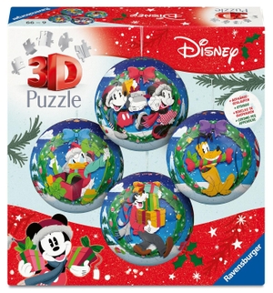 3D Puzzle-Ball-Set Holiday Baubles Disney - Erlebe Puzzeln in der 3. Dimension!. Ravensburger Spieleverlag, 2026.