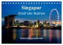 Singapur Stadt der Skylines (Tischkalender 2025 DIN A5 quer), CALVENDO Monatskalender