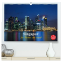 Singapur - Die Farben der Nacht (hochwertiger Premium Wandkalender 2025 DIN A2 quer), Kunstdruck in Hochglanz