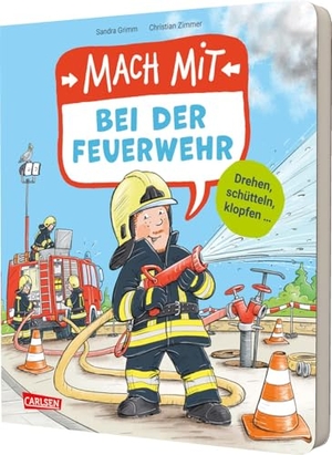 Grimm, Sandra. Mach mit - Bei der Feuerwehr - Ein interaktives Feuerwehr-Mitmachbuch für Kinder ab 3 Jahren. Carlsen Verlag GmbH, 2025.