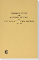 Southampton County Marriages, 1750-1810