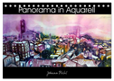 Panorama in Aquarell (Tischkalender 2025 DIN A5 quer), CALVENDO Monatskalender