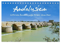 Andalusien, historische Bauwerke, weiße Dörfer, blaues Meer (Tischkalender 2024 DIN A5 quer), CALVENDO Monatskalender
