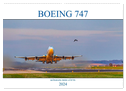 BOEING 747 - Königin der Lüfte (Wandkalender 2024 DIN A2 quer), CALVENDO Monatskalender