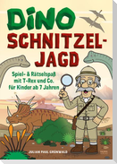 Dino Schnitzeljagd Spiel - Auf Schatzsuche mit Dinosauriern in der Urzeit