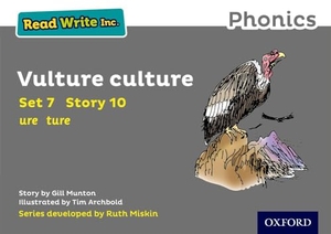 Munton, Gill. Read Write Inc. Phonics: Vulture Culture (Grey Set 7 Storybook 10). Oxford University Press, 2016.