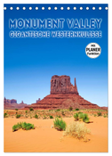 MONUMENT VALLEY Gigantische Westernkulisse (Tischkalender 2024 DIN A5 hoch), CALVENDO Monatskalender
