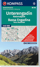 KOMPASS Wanderkarte 98 Unterengadin, Nationalpark / Bassa Engadina, Parco Nazionale 1:40.000