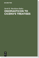 Onomasticon to Cicero's Treatises