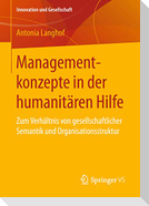 Managementkonzepte in der humanitären Hilfe