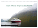 Bergen - Kirkenes - Bergen mit dem Postschiff (Wandkalender 2024 DIN A3 quer), CALVENDO Monatskalender