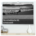 Schwäbische Alb schwarzweiß (hochwertiger Premium Wandkalender 2025 DIN A2 quer), Kunstdruck in Hochglanz