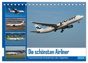 Die schönsten Airliner (Tischkalender 2024 DIN A5 quer), CALVENDO Monatskalender