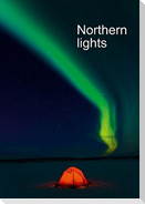 Northern lights, upright format (Stand-Up Mini Poster  DIN A5 Portrait)