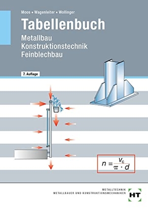 Moos, Josef / Wagenleiter, Hans Werner et al. Tabellenbuch - Metallbau -- Konstruktionstechnik -- Feinblechbau. Handwerk + Technik GmbH, 2022.