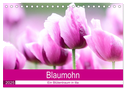 Blaumohn - Ein Blütentraum in lila (Tischkalender 2025 DIN A5 quer), CALVENDO Monatskalender