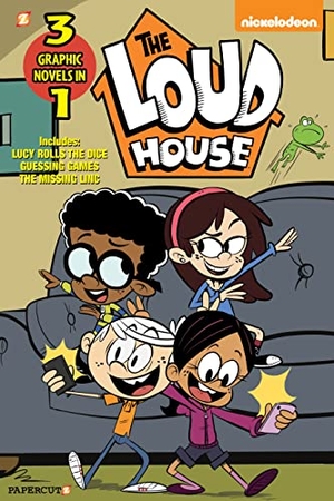 The Loud House Creative Team. The Loud House 3-In-1 #5 - Includes Lucy Rolls the Dice, Guessing Games, and the Missing Linc. Papercutz, 2022.