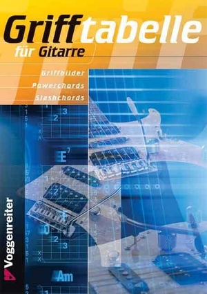 Opgenoorth, Norbert / Jeromy Bessler (Hrsg.). Grifftabelle für Gitarre. Voggenreiter Verlag, 1994.