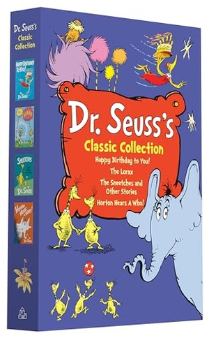 Seuss. Dr. Seuss's Classic 4-Book Boxed Set Collection - Happy Birthday to You!; Horton Hears a Who!; The Lorax; The Sneetches and Other Stories. Random House LLC US, 2021.
