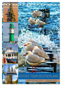 Ostsee Tour Deutschland - maritime Highlights (Tischkalender 2025 DIN A5 hoch), CALVENDO Monatskalender