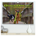 DOG'S DREAM - wovon Hunde träumen (hochwertiger Premium Wandkalender 2024 DIN A2 quer), Kunstdruck in Hochglanz