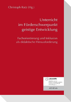 Unterricht im Förderschwerpunkt geistige Entwicklung
