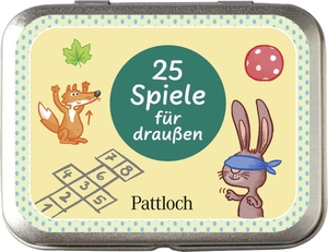 25 Spiele für draußen - Beschäftigungsideen für Kinder ab 5 Jahren und draußen spielbar ohne großen Aufwand mit Naturmaterialien. Pattloch Geschenkbuch, 2023.