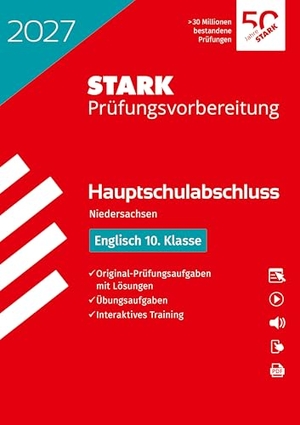 STARK Englisch - Hauptschulabschluss 2027 Niedersachsen - Prüfungsvorbereitung inkl. Lösungen. Stark Verlag GmbH, 2026.