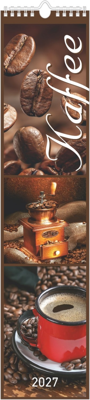 Neumann Verlage GmbH & Co KG (Hrsg.). Küchenplaner Kaffee 2027 - Streifenkalender 11,3x49,5 cm mit Rezeptideen, Schulferien & farblich hervorgehobenen Wochenenden, für Küche & Kaffeeliebhaber. Neumann Verlage GmbH & Co, 2026.