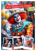 Ein Hauch von Magie - Schrille Clowns im Rampenlicht (Wandkalender 2024 DIN A4 hoch), CALVENDO Monatskalender