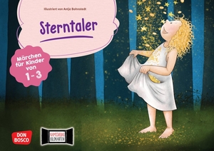Grimm, Brüder. Sterntaler. Kamishibai Bildkartenset. - Märchen für Kinder von 1-3. Don Bosco Medien GmbH, 2020.