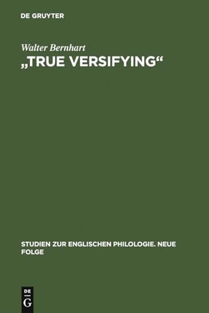 Bernhart, Walter. "True Versifying" - Studien zur elisabethanischen Verspraxis und Kunstideologie. Unter Einbeziehung der zeitgenössischen Lautenlieder. De Gruyter, 1993.