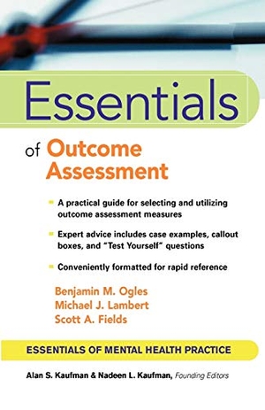 Ogles / Fields et al. Essentials of Outcome Assessment. John Wiley & Sons, 2002.